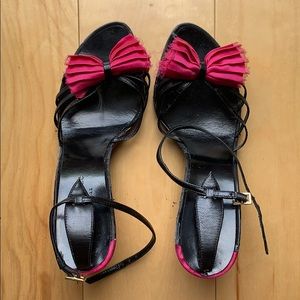 Kate Spade heels with pink bows